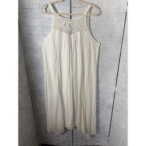 Naif‎ Women Sun Dress Midi Lace Sleeveless Bohemian festival Plus Size